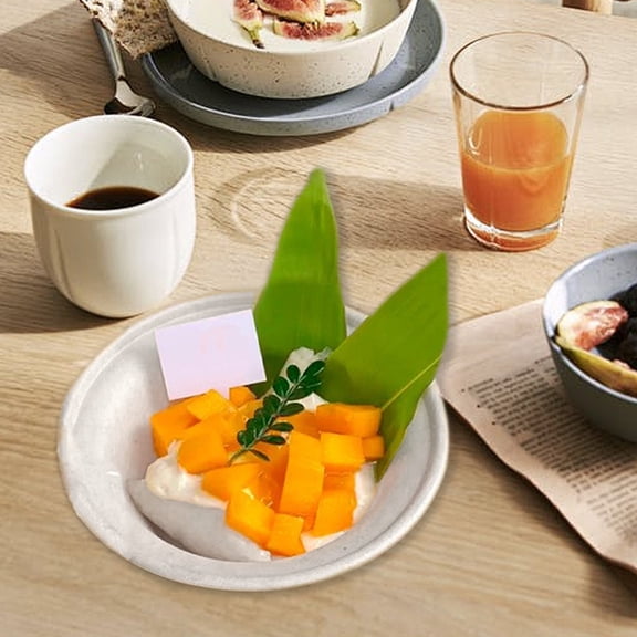 Disposable Paper Plastic Bowl, Leakproof Thermal Insulated Shaved Ice Yogurt Bowl, Biodegradable Portable Food Container for Picnic Party Cold Hot Food Storage, 15x8x4.5cm, 1Pc