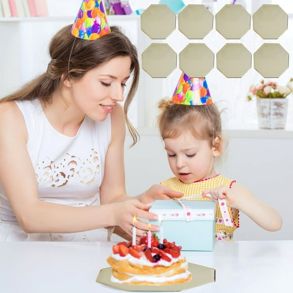 Disposable Paper Plates | 8-Pack Waterproof & Oil-Proof Dinner Plates | Thickened Round Tableware for Parties, Picnics & Family Gatherings | 12.99 Inch Eco-Friendly Paper Plates