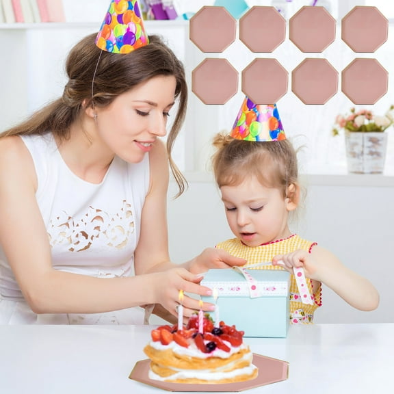 Disposable Paper Plates, Happy Birthday Party Paper Plates, Waterproof, Oil-Resistant, and Eco-Friendly for Family Gatherings, Dinner and Outdoor Picnics