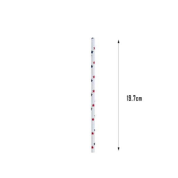 Disposable Paper Straws, Eco-Friendly Drinking Straws, 100 Pack Thick Durable Biodegradable Single-Use Straws for Parties Events and Everyday Use