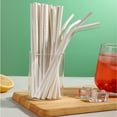 thumbnail image 1 of Disposable Paper Straws | Eco-Friendly White Elbow Design Flexible Straws | Individually Wrapped 50 Count | 21 cm Length | Safe Lightweight Portable for Parties Picnics, 1 of 9
