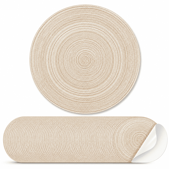 Disposable Paper Table Placemats, Beige, 13 Inch, Set of 100, For Dining and Party Decor