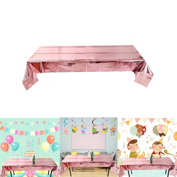 Disposable Party Tablecloth, Banquet Roll, Plastic Tablecover, 1m Wide x 0.7m Long, 1 Count