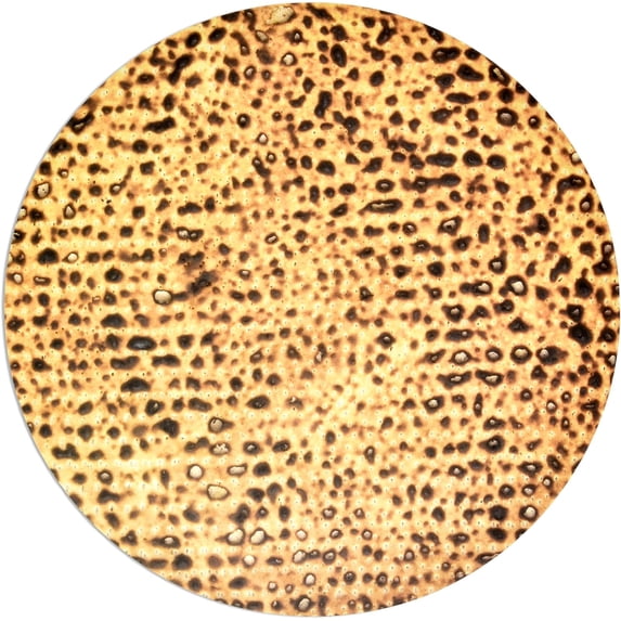 Disposable Passover Matzah Paper Placemats – 50 Pack 13.5" Round Seder Table Place Mats, Matzah Design Passover Table Decor