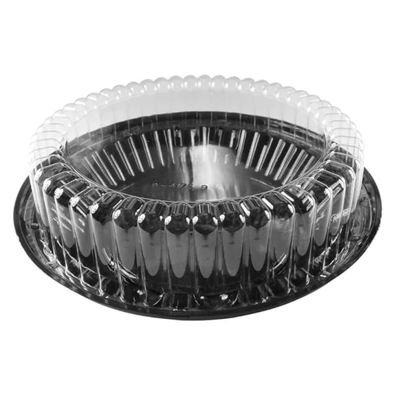 Disposable Pie with High Dome Plastic - 9 Inches Reusable Pie Container for Creme Pies, Fancy pies - Perfect for Storing, Serving, Displaying Creations - WJ43, 10 Count