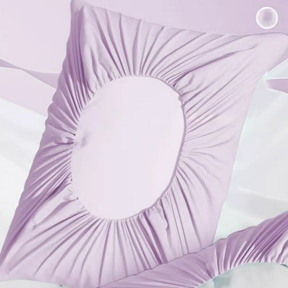 Disposable Pillowcase 2Pcs Skin Friendly Cotton Soft Comfortable Extra Large 80x50cm for Travel Hotel Business Train Bed Isolation Hygienic Individually Packed Green Purple