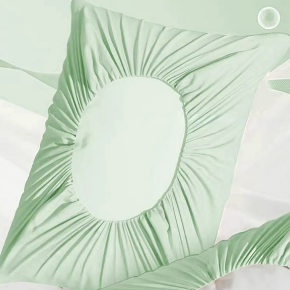 Disposable Pillowcase Set for Travel, Sterile Business Trip Hotel Bed Isolation, Cotton Material, Green Color, 80x50cm Size