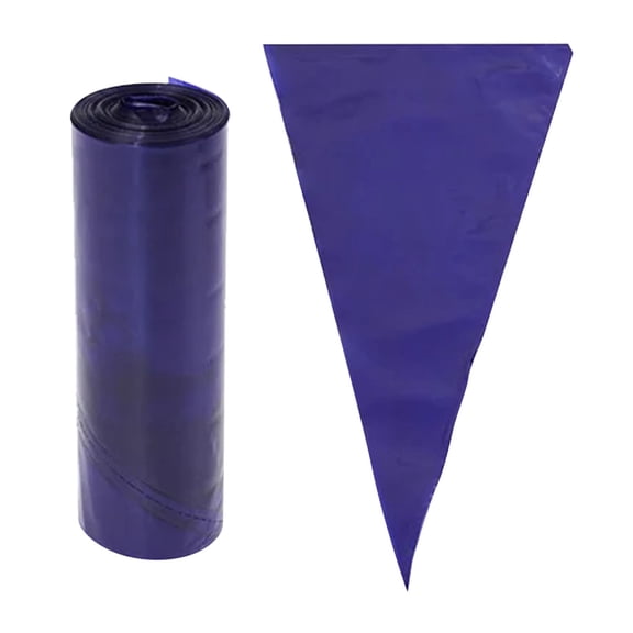 Disposable Piping Bags With Coupler Leakproof Clear Icing Frosting Tubes Strong Grip Baking Tools For Cake Cookie Pastry Decorating Blue 15Cm