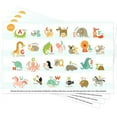 thumbnail image 1 of Disposable Placemats for Baby 55 Pack Stick-On Baby Placemat Alphabet ABC Animal Kids Table Mat for Restaurants Dining Table Travel Essentials for Toddlers, 1 of 9