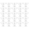 thumbnail image 1 of Disposable Plastic Cups 5 oz - Clear Cocktail Glasses for Whiskey Champagne - 25 Pack Party Cups for Desserts Ice Cream - Stackable Reusable Plastic Shot Cups for Weddings Birthday Barbecues, 1 of 9