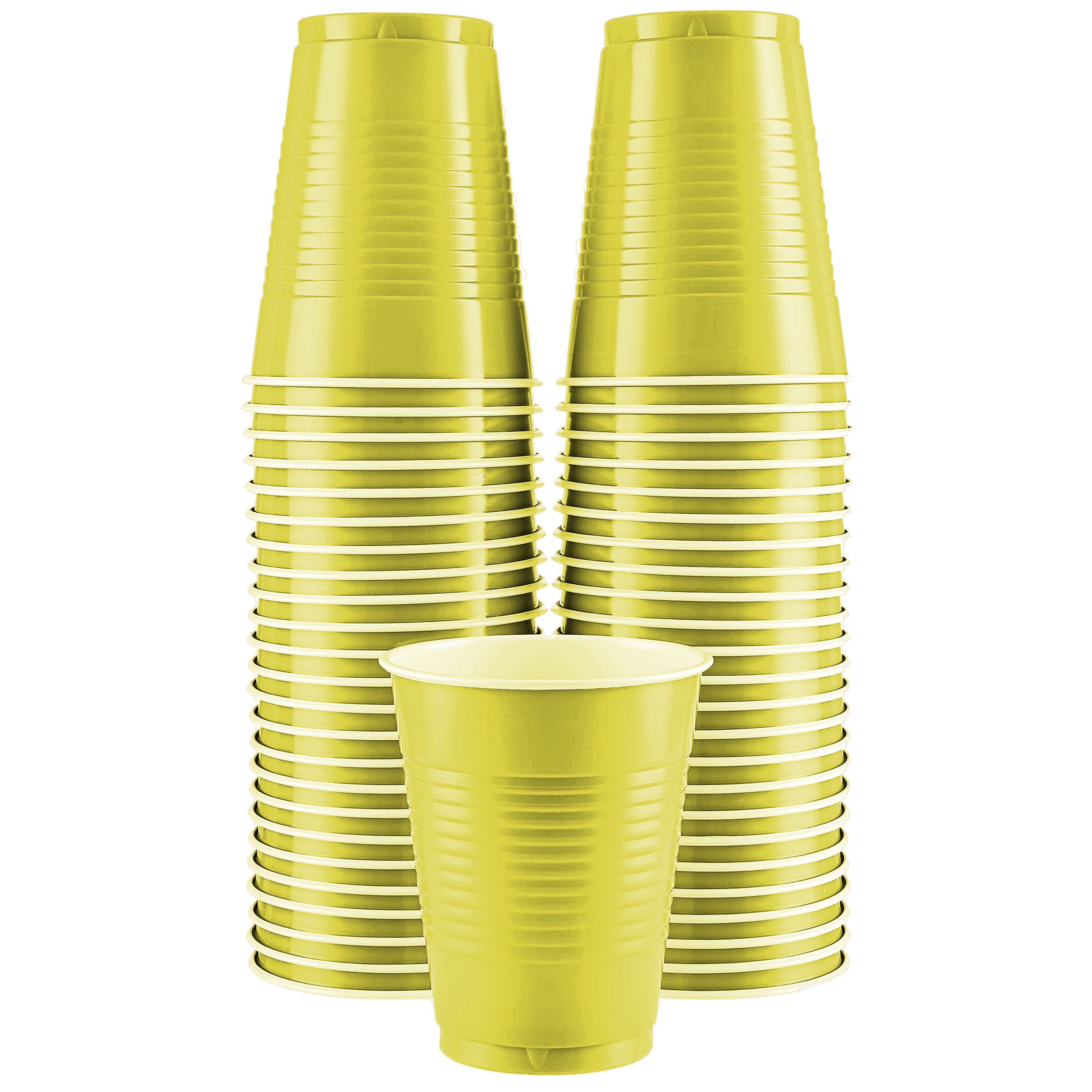  Premium Black Plastic Cups (18 oz) 50 Count