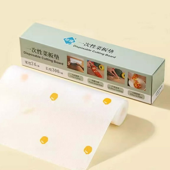 Disposable Plastic Cutting Board | Easy To Use Flexible Cutting Board Sheets With Built In Sliding Cutter | For Thanksgiving Cooking Prep, Commercial, Traveling, Tailgating, Camping,-Room Decor