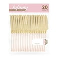 thumbnail image 1 of Disposable Plastic Flatware Dinner Utensils, 20 Pack, Infinity Modern Design Kitchen Silverware Cutlery, Perfect for Dinner, Parties, Buffet, Catering, 1 of 3