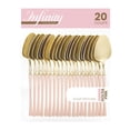 thumbnail image 1 of Disposable Plastic Flatware Dinner Utensils, 20 Pack, Infinity Modern Design Kitchen Silverware Cutlery, Perfect for Dinner, Parties, Buffet, Catering, 1 of 3