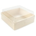 thumbnail image 1 of Disposable Plastic Lids - 4.7"x4.7" - 100 Pieces - Square, 1 of 6