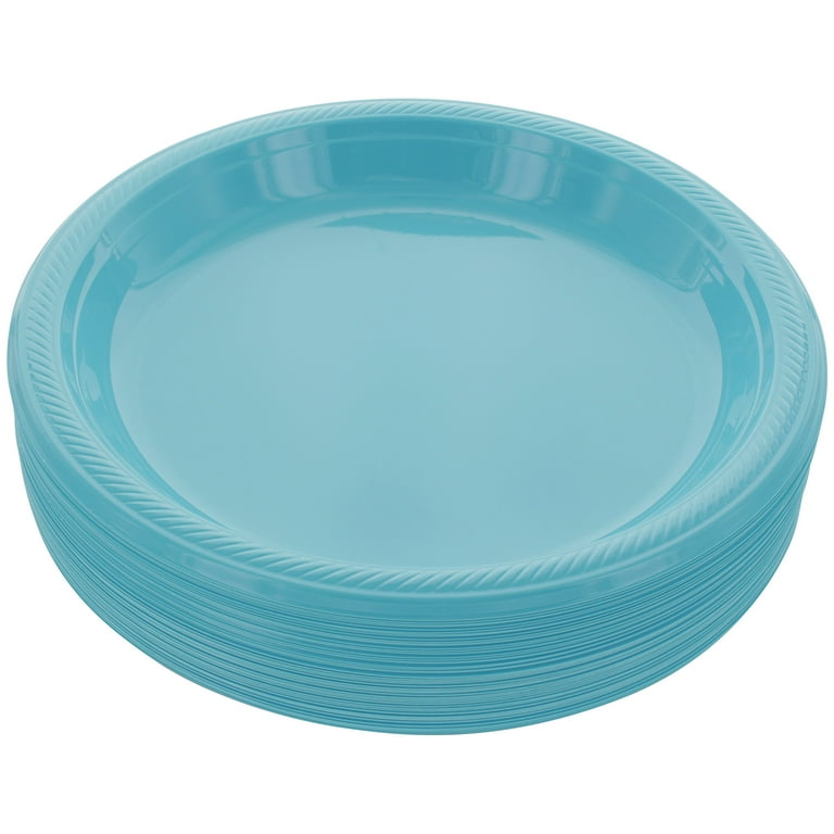 Disposable Plastic Plates Blue, Inches Plastic Dinner Plates