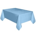 thumbnail image 1 of Disposable Plastic Table Cloth, 6ft x 4.5ft Waterproof Rectangle Tablecloth, Leakproof & Sturdy Decorative Table Covers for Picnic, Party and Outdoor, 1 of 2