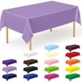thumbnail image 1 of Disposable Plastic Tablecloth - 2 Pcs, 108 x 54 In/72 x 54 In, Waterproof Rectangular Picnic Table Cover for Outdoor & Indoor Parties, 1 of 14