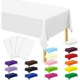 thumbnail image 1 of Disposable Plastic Tablecloth - 2 Pcs, 108 x 54 In/72 x 54 In, Waterproof Rectangular Picnic Table Cover for Outdoor & Indoor Parties, 1 of 15