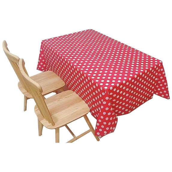 Disposable Plastic Tablecloth 54 x 72 Inches Waterproof for Party Decorations and Daily Use