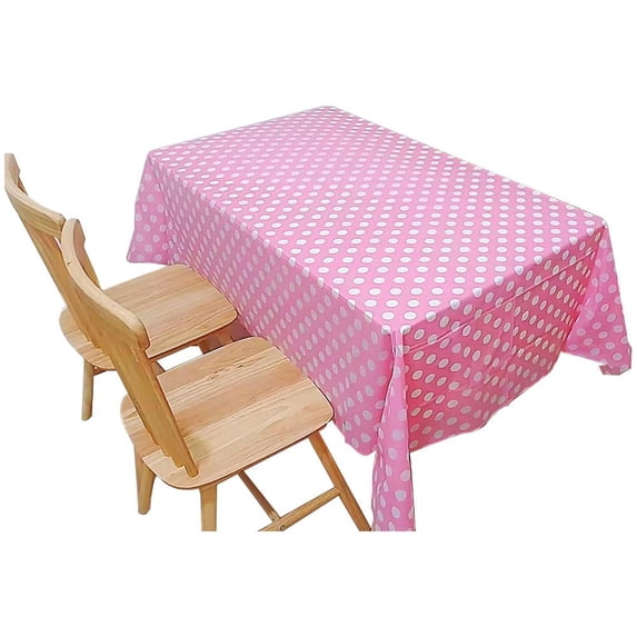 Disposable Plastic Tablecloth 54 x 72 Inches Waterproof for Party Decorations and Daily Use