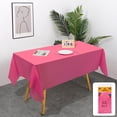 thumbnail image 1 of Disposable Plastic Tablecloth, Wipe Clean Heavy Duty Rectangle Party Table Cover, Large Banquet Dining Tablecloth for Events Gatherings Catering, 1 of 7
