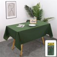 thumbnail image 1 of Disposable Plastic Tablecloth for Parties, Heavy Duty 72x54 inch Rectangle Spill Waterproof Table Covers, Easy Clean Up Party Decorations, Army Green, 1 of 5