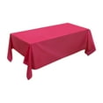 thumbnail image 1 of Disposable Plastic Tablecloths, Heavy Duty Thickened Rectangular Waterproof Table Covers for Parties Weddings Birthdays and Outdoor Picnic Events, Hot Pink, 1 of 5