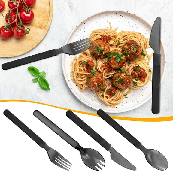 Disposable Plastic Utensils Cutlery Set Individually Packaged Thick Lightweight Dessert Spoons for Parties Catering and Outdoor Dining Events Topliu
