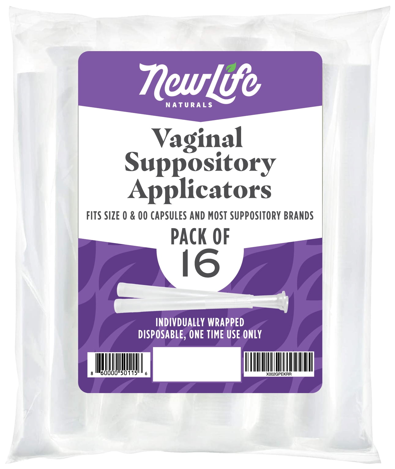 [20 Pack] Natureland Vaginal Suppository Applicators for Women, Designed in USA, Soft Tip Auxiliary Tool for Pills, Boric Acid, and PH Balance Tablet