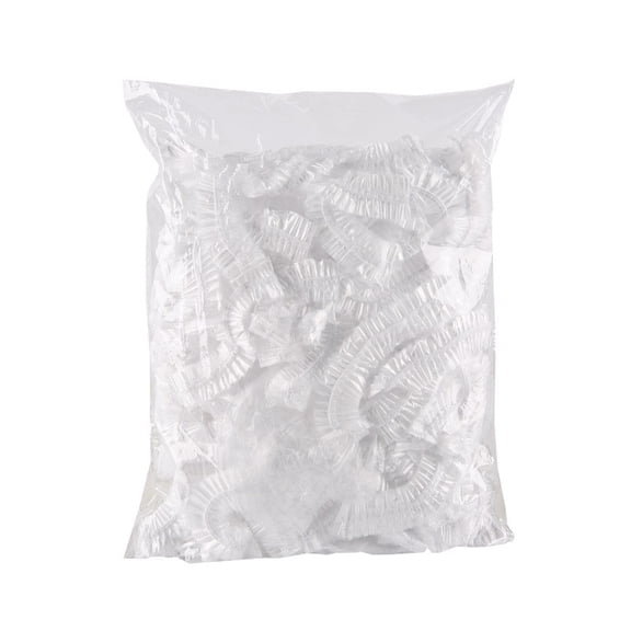 Disposable Plastic Wrap Bowl Covers 100 Pack Thickened Pe Food Preservation Caps For Bowls And Dishes