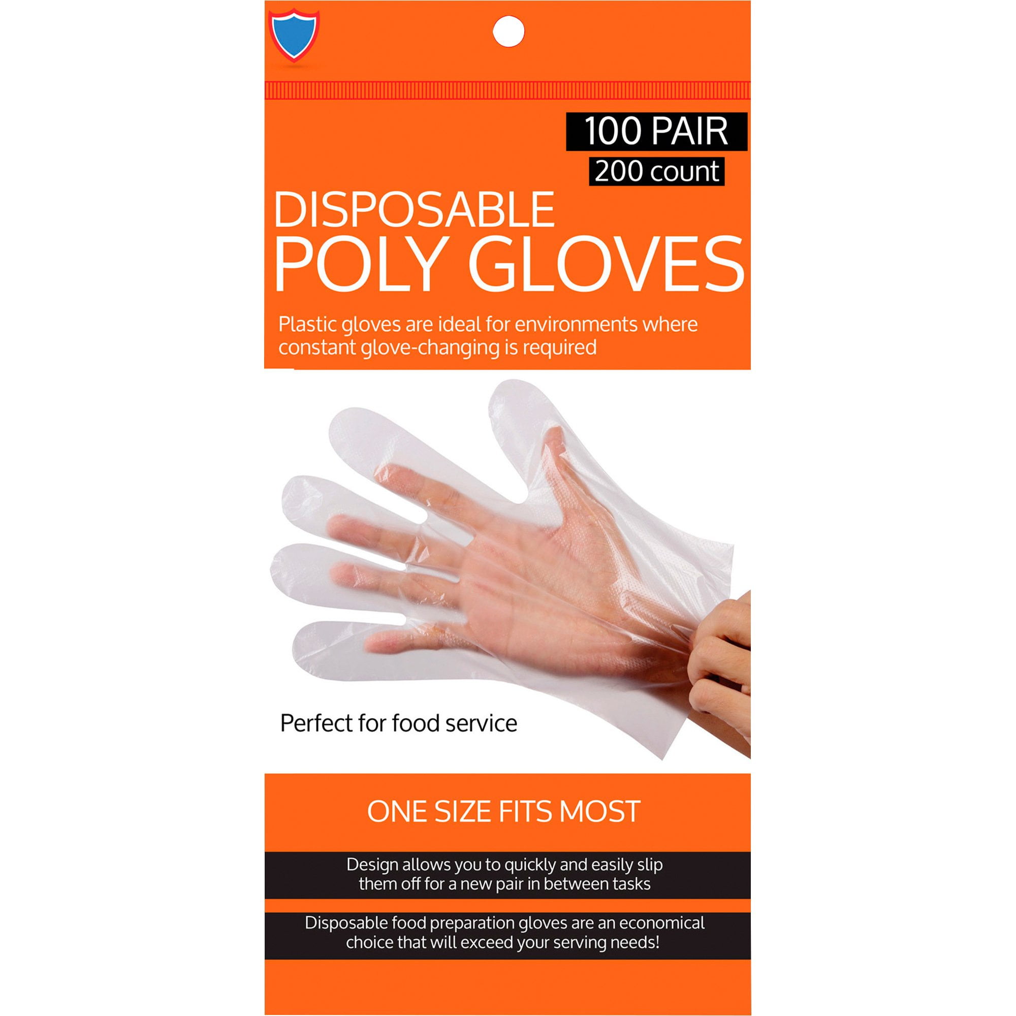 Disposable Poly Gloves — 200-Pk.