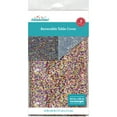 thumbnail interactive-video image 1 of Way To Celebrate Rectangular Multicolor Prismatic Dots Foil Table Cover, 54" x 84", 1 of 7