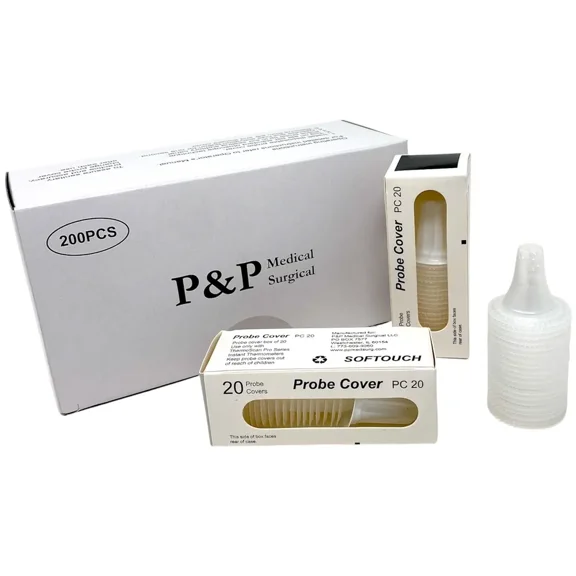Disposable Probe Covers Lens Filters Made of Closed-Cell Foam Laminated with Sheet of High Density Polyethylene Plastic Film Ear Thermometer Box of 600