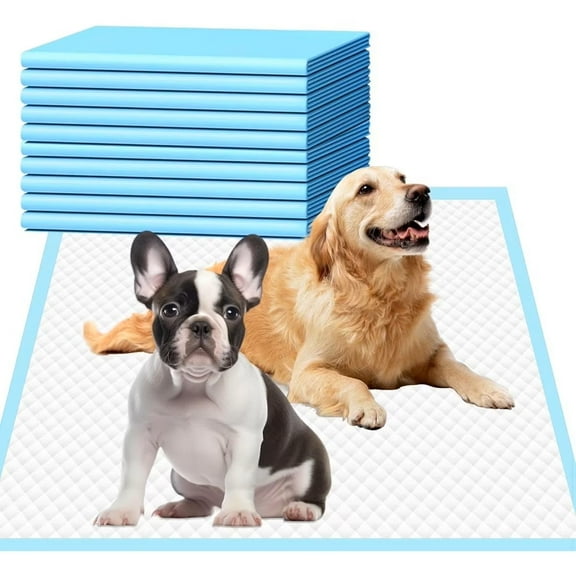 Disposable Puppy Pads, 100 Count 28x34 in, Absorbent Diaper Changing Pad, Dog Potty Training Supplies, Quick Dry Pet Housebreaking Essentials for Puppies