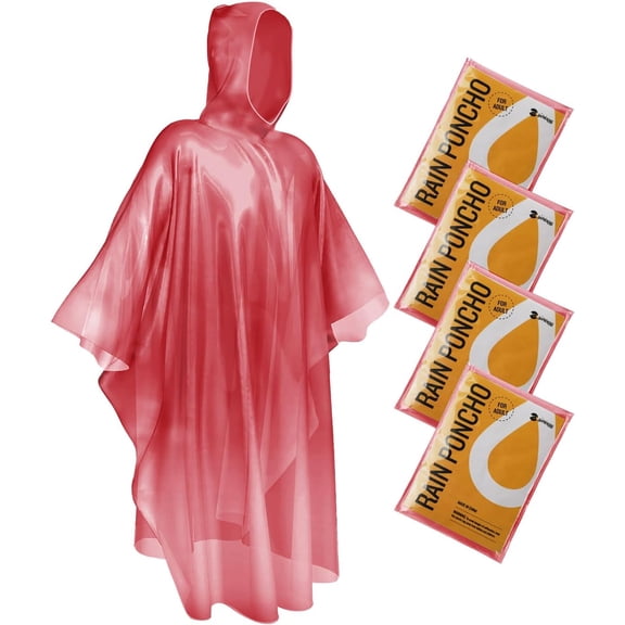 Disposable Rain Ponchos Emergency Clear Poncho