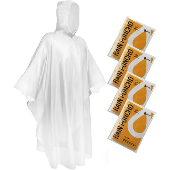 Disposable Rain Ponchos Emergency Clear Poncho