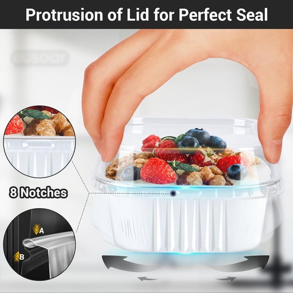 Disposable Ramekins with Lids, 10oz 100pcs Aluminum Foil Baking Cups, Creme Brulee Cups, Muffin Cups for Baking, Square Cupcake Pans, Mini Cake loaf Bread Containers