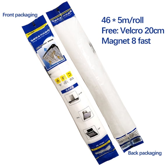 Disposable Range Hood Filter Paper Mesh 43x45cm Nonwoven Flame Retardant Oil Absorbent for Side Suction Kitchen Ventilation