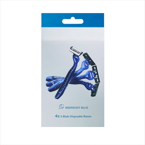 Disposable Razors for Men - 10 Count - 3-Blade Men's Razors for Travel and On-the-Go Convenience