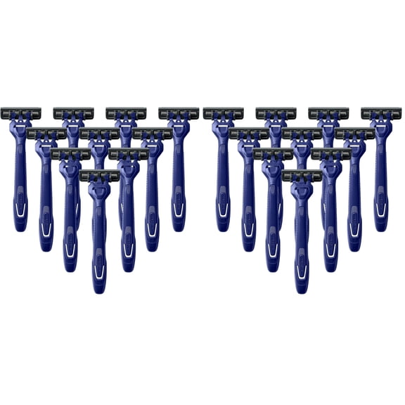 Disposable Razors for Men - 10 Count - 3-Blade Men's Razors for Travel and On-the-Go Convenience