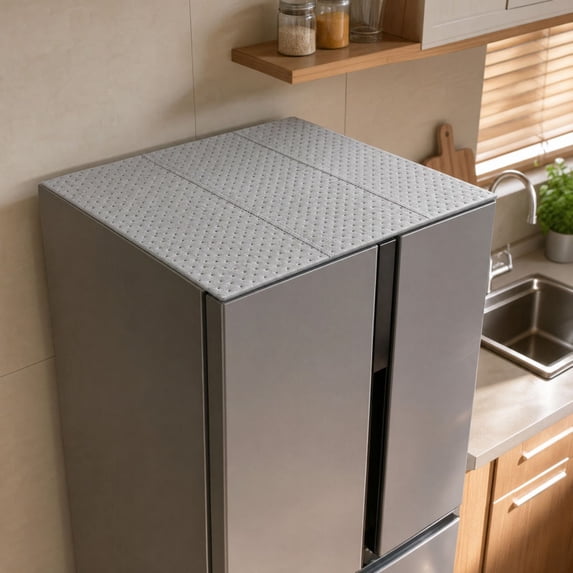 Disposable Refrigerator Top Protector Mat Oil Resistant Dirt Absorbent Pad for Household Kitchen Appliance Surface Protection