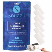 Snugell Disposable CPAP Filters   Compatible with AirSense 11 Machines   40 -Pack   Travel-Friendly Design, and Easy Installation for Home and Travel Use