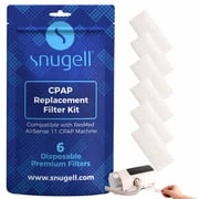 Snugell Disposible CPAP Filters, 6-Pack - Travel-Friendly - Provides Filtration for Clean and Purified Air