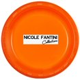 thumbnail image 1 of Disposable Reusable Plastic Dinner Plates Heavy Duty 7" Solid Color Set of 10 (Orange), 1 of 4