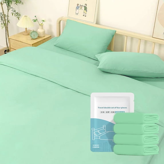 Disposable Sheet Bed Linen, Non-woven Travel Cover, Hygienic Hotel Sleep Protection, Portable & Individually Packed, Easy Clean Design, Topliu
