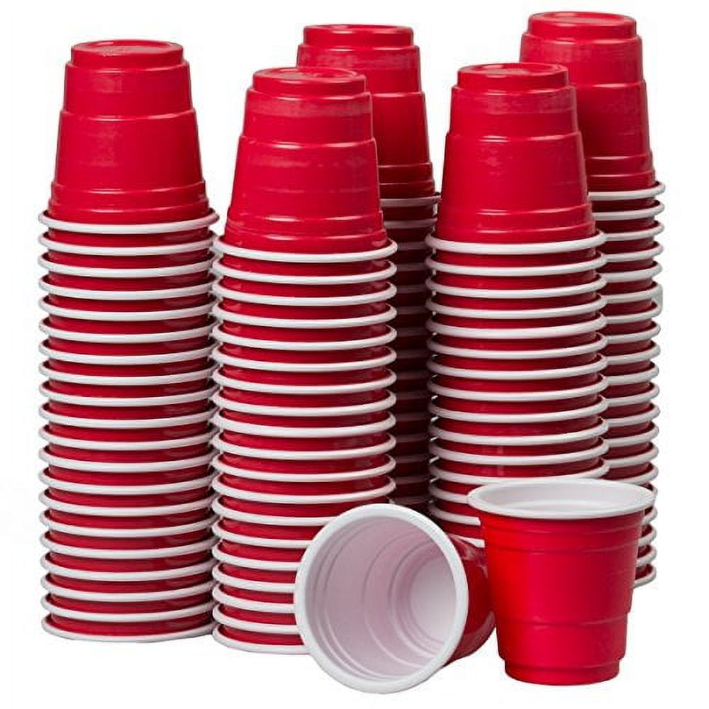 Decorrack 2 oz Neon Shot Glasses, Plastic Shot Cup, Disposable Jello Shots Party Cups, Mini Solo Cups Shot Glasses (24 Pack)