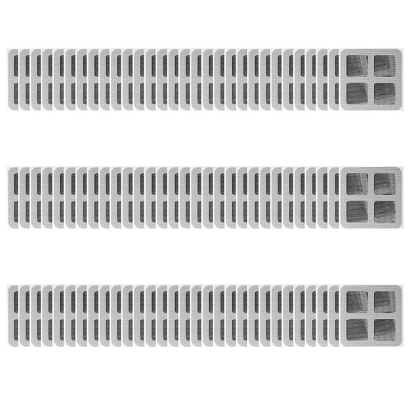 Disposable Shower Drain Hair Catcher Stickers | Self-Adhesive Sink & Bathtub Filters | 10/30/60/90-Pack Clog Prevention Mesh Stickers for Bathroom, Kitchen, Laundry | 3.94" x 3.94" White