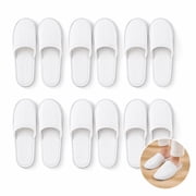 Disposable Slippers for Guests, 10 Pairs SPA Slippers, NOGIS Non Slip Hotel Slippers, Washable Reusable Slippers for Hotel, Guest,Travel, Bride, Women and Men