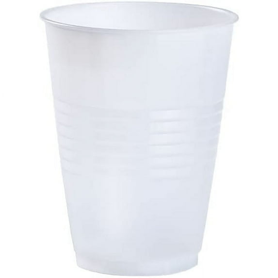 Disposable, Solid Color, Durable Party Dimensions Plastic Cups in Translucent, 18 oz: Ideal for Parties, Events, and Everyday Beverage Needs:100CT